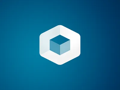 Logo icon design. Circa 2012 hexagon icon logo
