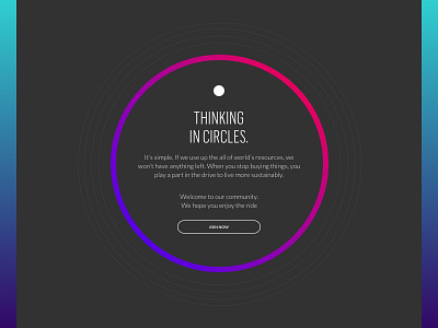 Secret - Page desktop gradient minimal modern tech ui ux