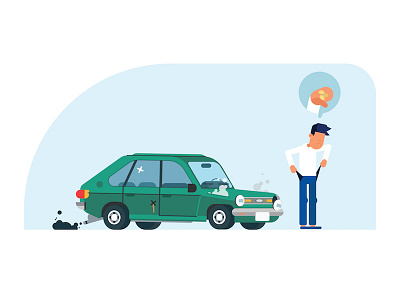 Car finance 2d animation car explainer animation finance illustration styleframe vector