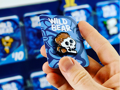 Wild Bear Pins bear daniel boone pin skull