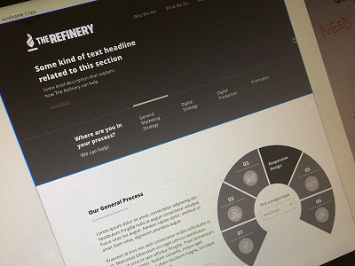 Homepage Wireframe homepage process refinery sketch sketchapp wireframe