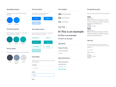 Wed UI guide buttons elements guideline palette rules standards type ui