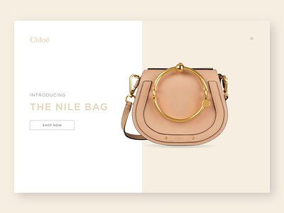 Daily UI Challenge #003 dailyui dailyuichallenge fashion flat flatdesign landing page luxury product ui uidesign web webdesign