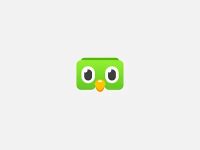Mysterious Duolingo Icon branding duolingo face icon logo owl