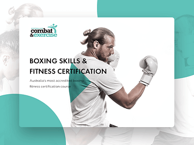 Australian Combat & Exercise android app box green ios phone sport ui ux web website white