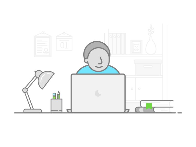 Happy Freelancers Day! animation flat design freelancer freelancers day freelancing line art motion graphic office work space