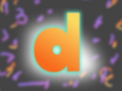 d blur d experiment fun scribble type warmup