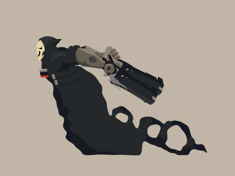 Reaper blizzard cloud dust gaming overwatch reaper shotguns smoke