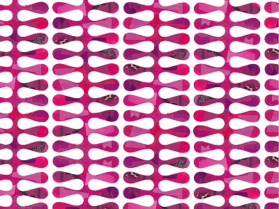 Fingerjoint collage painterly pattern repeated surface design textile