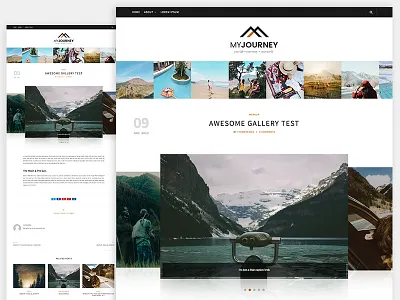 My Journey Wordpress Theme blog personal wordpress work in progress