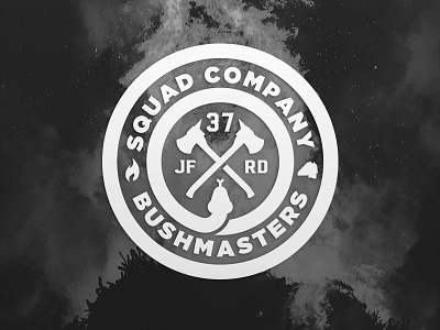 Fire Station 37: Bushmasters axe circle fire fire axe fire badge fire fighter logo snake
