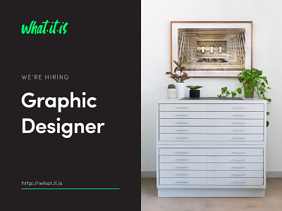 We're Hiring A Graphic Designer at what.it.is austin branding graphic design hiring jobs print studio texas