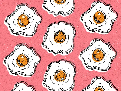 Eggs eggs illustration pattern