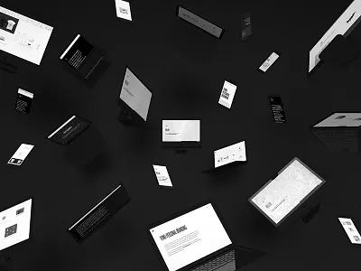 Portfolio Mockup apple black imac mabook portfolio website