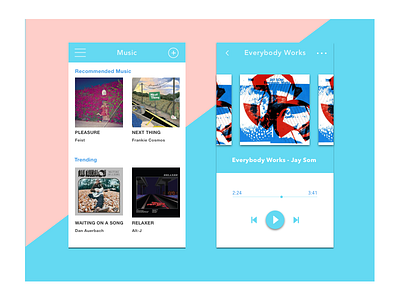 Challenge 9: Music Player dailyui music player