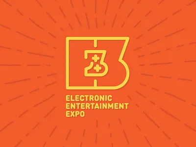 My vision of aging E3 logo convention e3 expo gamepad gaming lines logo