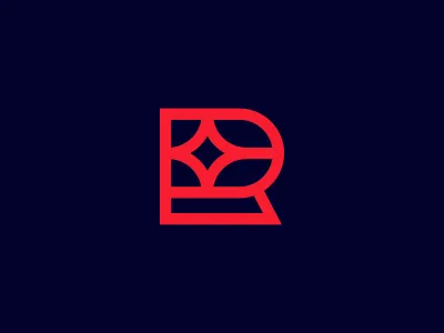 R branding identity logo mark personal r red symbol symbols