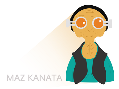 Maz Kanata illustration maz kanata outline star wars vector wars