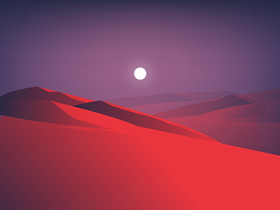 Red Sand illustration landscape vector