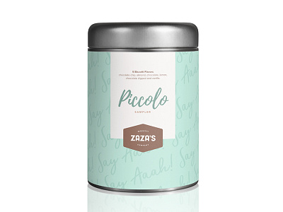 ZaZa's Identity & Packaging biscotti identity logo packaging