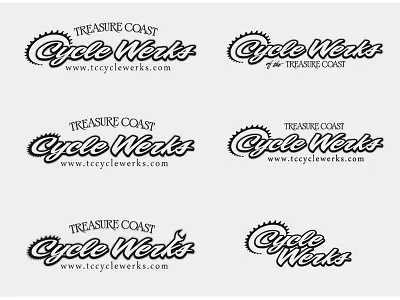 CycleWerks identity bicycle bike shop bikes branding concepts cycling identity logo wip