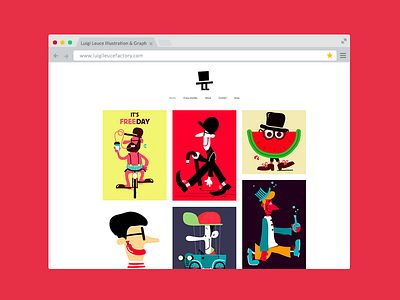 my website brand character characterdesign illustration mockup portfolio site vector website