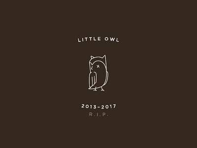 R.I.P. Little Owl branding coffee logo owl