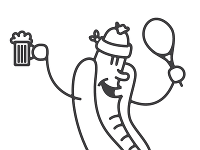 Weiner bandana beer sausage tennis weiner