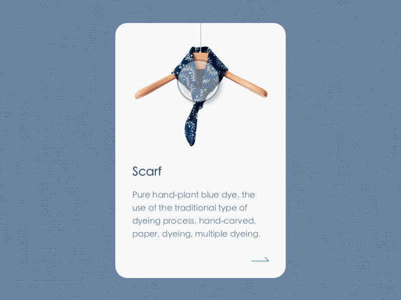 Blue dye-Animation animation app blue card ui