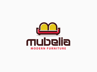 Mubelia LOGO brand chair logo corporate designer furniture furniture logo identity logo logos logotype type typography