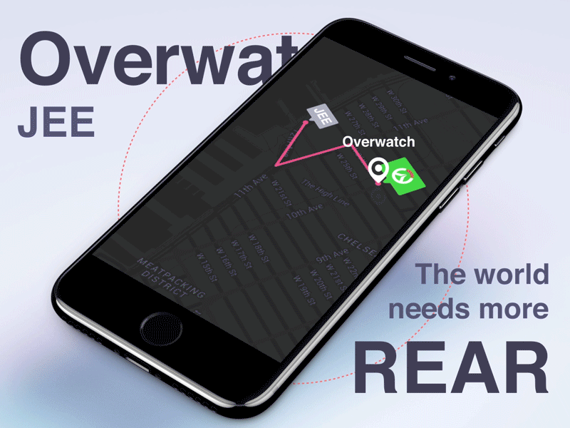 The world needs more rear ae ai，design app dribbble gif jee map overwatch ps rear ui