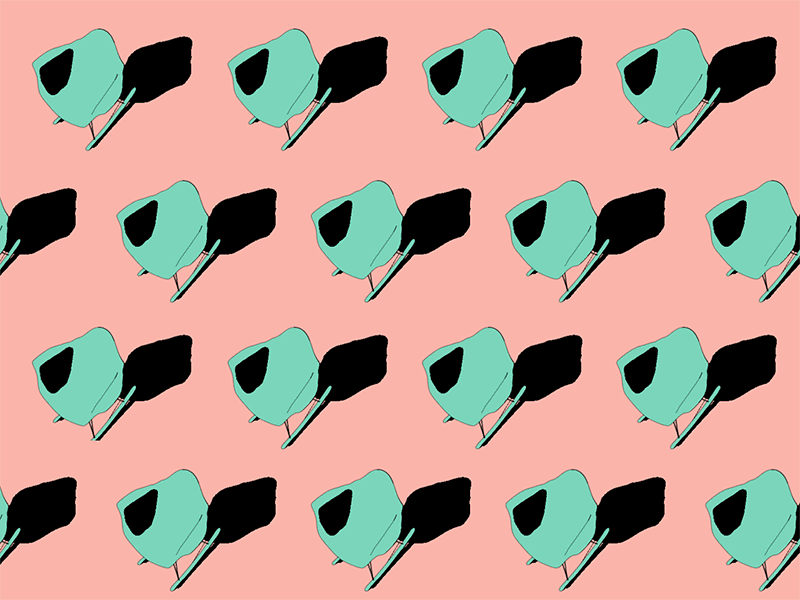 Eames rocking chair 3d ae after effects animation chair cinema 4d eames flat loop modeling pattern shadow