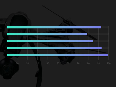 infographic black color drone fluorescent hi tech infographic skills