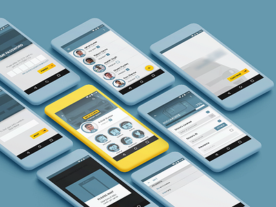 Driver Management android material design monochrome ui
