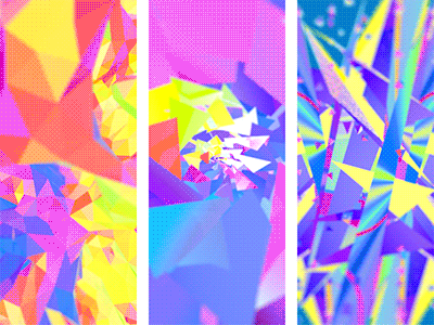 Rainbow Triangles Animated Patterns animated colorful hypnotic mesmerizing patterns rainbow triangles wallpaper