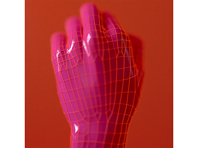 The Hand 3d 3d animation 3d illustration adobe cinema4d corona illustration lowpoly maya octane