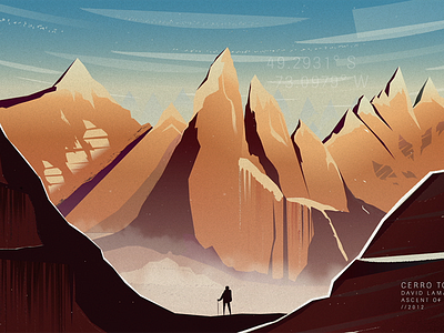 Cerro Torre 1000heads cerro torre gore illustration mountains