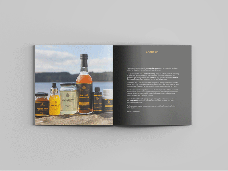 Nature's Blends Booklet booklet brochure design print print design print media