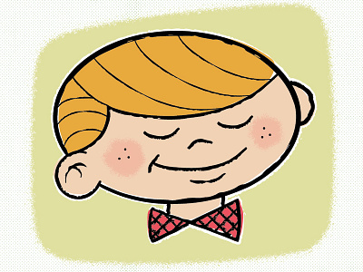 Retro Boy boy child illustration retro texture