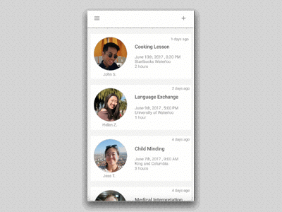EPOCH animation community design main mobile principle ui user interface ux