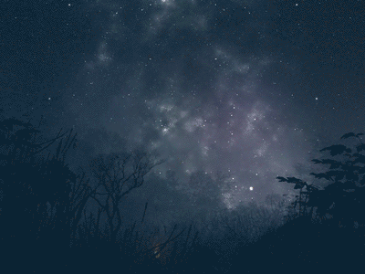 Midnight kiss V2 animation artwork fire galaxies gif jhallaarts kiss midnight whispers writes