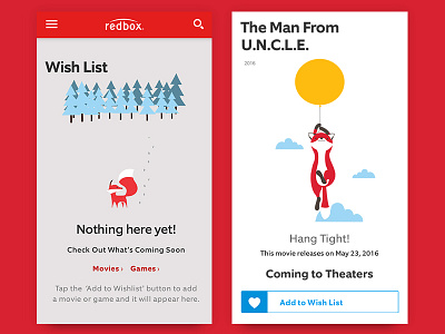 Redfox illustration mobile