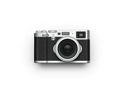 FUJI X100F camera fuji icon realistic shot x100f