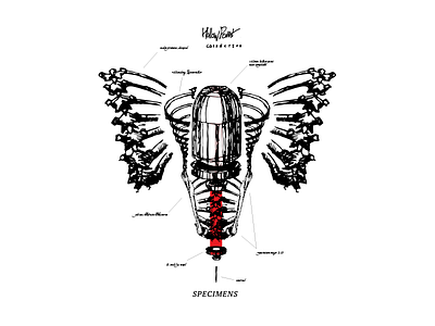 Hollow Point Collective EP Art blood bones bullets vinyl