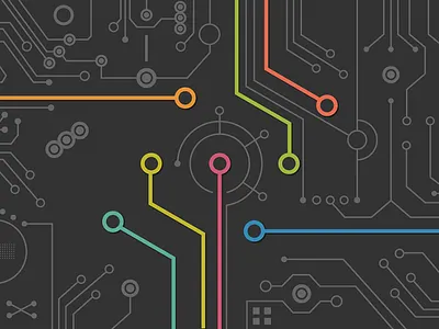 The Circuit board circuit board microchip motherboard tube lines