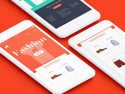 E-Commerce UI Design buy design ecommerce fashion landing page ui ux