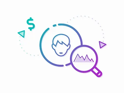 Customer LTV customer icon lifetime value ltv money stats user