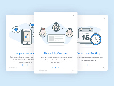 The Onboarding Collection cards customer help onboarding slider slides teach teaching tutorial