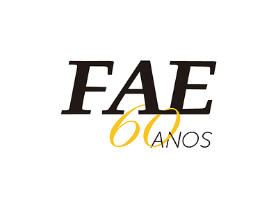 Fae 60 Anos brand design logo