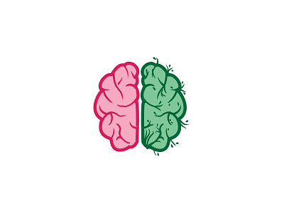 Brain / Tree Concept brain consultation green organic pink thought tree